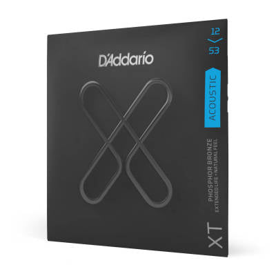 D'Addario XTAPB1253 XT Cordes de guitare acoustique Bronze phosphoreux Light 12-53