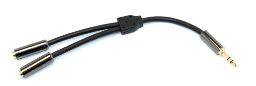 Link Audio LP225Y Platinum 1/8-inch TRS-M to 2x 1/8-inch TRS-F Breakout Adaptor