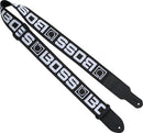 BOSS BSM-20-BW STRAP DE GUITARE DE MONOGRAMME - Noir / blanc