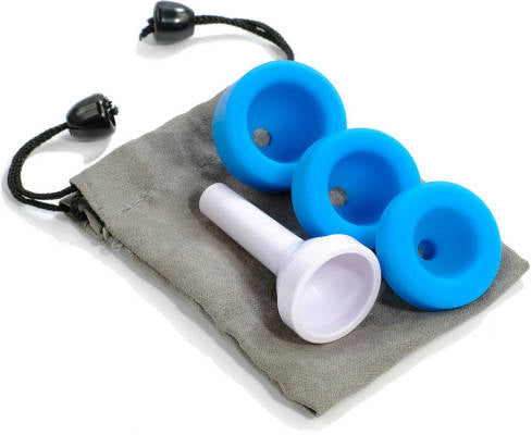 Nuvo N170MPBL jHorn Embout buccal dans un sac fourre-tout (blanc/bleu)