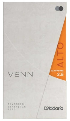 D'Addario VAS0125G2 Woodwinds VENN Synthetic Alto Saxophone Reed 2.5