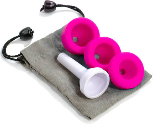 Nuvo N170MPPK jHorn Mouthpiece Set in Tote Bag (White/Pink)