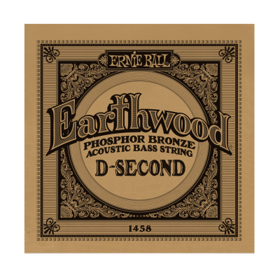 Ernie Ball 1458EB Single Earthwood Phosphor Bronze Acoustic Bass String - .055
