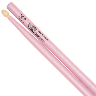Los Cabos Drumsticks 5B Hickory Drumsticks (Pink)