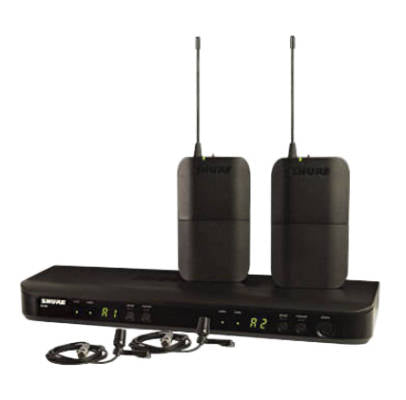 Système double diversité Shure BLX188/CVL-H11 avec 2 microphones CVL Lav (H11 : 572-596 MHz)