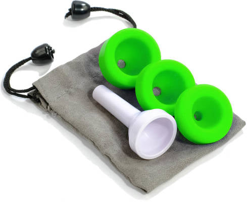 Nuvo N170MPGN jHorn Mouthpiece Set in Tote Bag (White/Green)