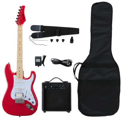 Pack guitare électrique Kramer KF21RECTSP Focus - Rouge