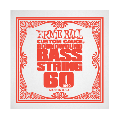 Ernie Ball 1660EB .060 Single Nickel Wound Electric Bass String