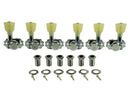 Kluson KRGL-3-CP Revolution Pearloid Locking 3 + 3 Chrome Tunner Set
