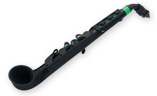 Nuvo N520JBGN jSax Plastic Curved Starter Saxophone V2 (Black/Green)