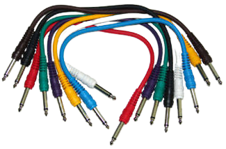 Link Audio AA16 AA16 Adaptateur Mono 1/4'' M vers Mono 1/4'' M, Paquet de 8 - 1 Pied