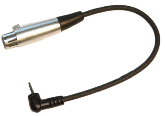 Link Audio AA20 XLR-F to Mini-Jack TRS-M Angled - 1 Feet