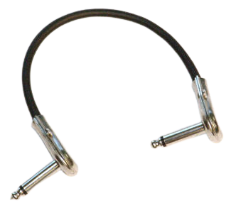 Link Audio AA4 Câble de raccordement pour pédale 1/4" à 1/4" (extrémités chromées) - 6 pouces