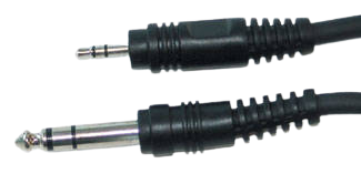Audio Link A106MS Mini-Jack TRS-M to 1/4 TRS-M - 6 Feet
