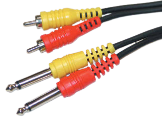 Link Audio A220PR Dual RCA to 1/4 Cable - 20 Feet