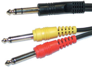 Link Audio A210SPY 1/4 TRS to 2x 1/4 Mono Y-Cable - 10 Feet