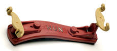 KUN K100CR Épaulière pliable pour violon – 1/4 – 1/16 (rouge)