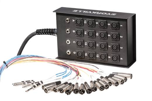 Yorkville Standard 16-Channel Snake w/XLR Sends & TRS Returns - 100 Feet