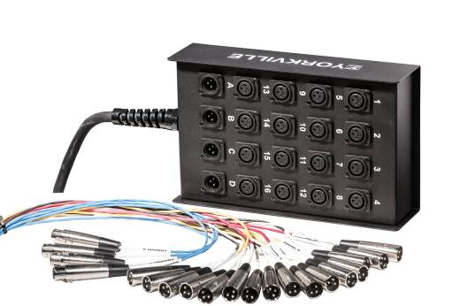 Yorkville SN-164XB Standard Snake w/XLR Sends and Returns - 100 Feet