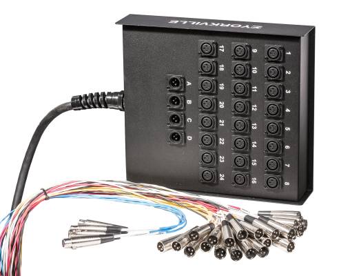 Yorkville SN-244XB Standard 24 Channel Snake w/XLR Sends & Returns - 100 Feet