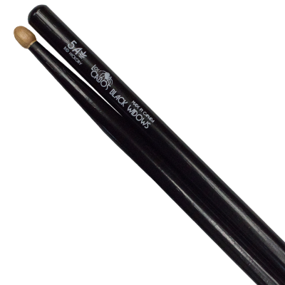 Los Cabos LCD5ARHBW 5A Black Widows Drumsticks (Red Hickory)