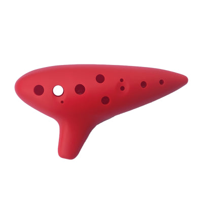 Zev Zev-OCa-Red Plastic Ocarina - Rouge