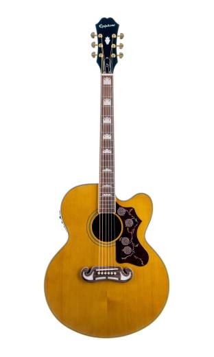Epiphone EJ200CE J-200 EC Studio Studio Guitare électrique (Vintage Natural)