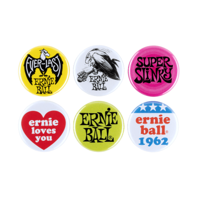 Ernie Ball 4009EB 1'' Assorted Buttons - 6 pack