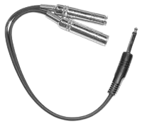 Link Audio AA8Y 1/4 Mono-M to 2x 1/4 Mono-F Y-Cable