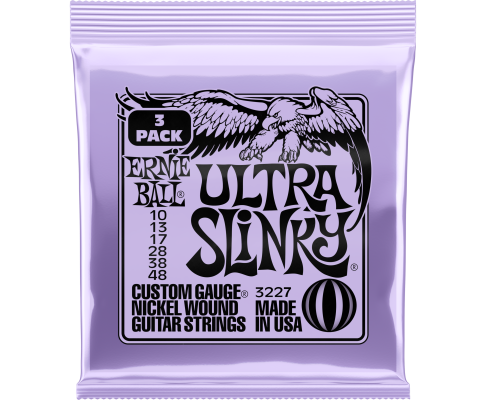Ernie Ball 3227EB Ultra Slinky Electric Guitar Strings 10-48 3-Pack