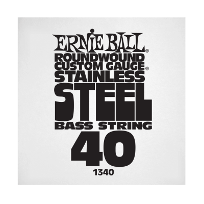 Ernie Ball 1340EB .040 Corde simple pour basse électrique en acier inoxydable