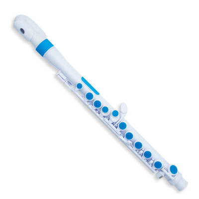 Nuvo N220JFBL jFlute 2.0 Kit avec joint à tête donut (blanc/bleu)