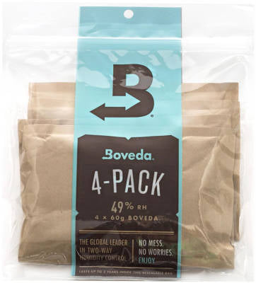 Boveda 70 g 49 % HR Lot de 4 contrôles d'humidité à 2 voies