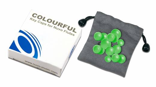 Nuvo N225KCGN Capuchons de touches colorés pour Nuvo Student Flute/jFlute (Vert)