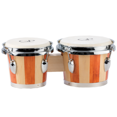 Granite Percussion Bongo Set (Natural Finish) - 6" & 7"