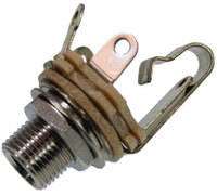 Yorkville SWC-L12B Switchcraft Jack de panneau TRS à douille longue femelle de 1/4 pouce