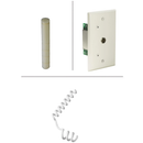 Audio-Technica ES933PMWML MicroLine Condenser Hanging Mic w/ Wall/Ceiling Power Module - White