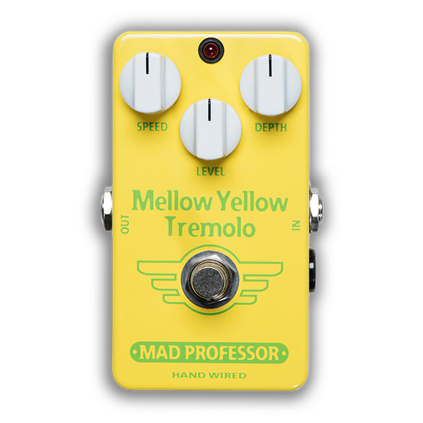 Professeur fou Moul Yellow Yellow Tremolo Guitar Effets pédale - Terre à main
