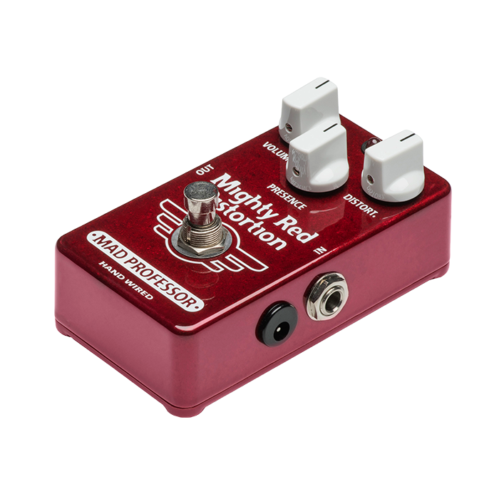 Professeur fou Mighty Red Distortion Guitar Effets pédale