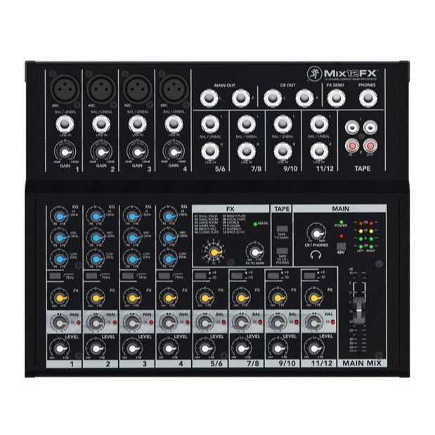 Mackie MIX12FX 12-Channel Compact Mixer With Effects - Red One Music