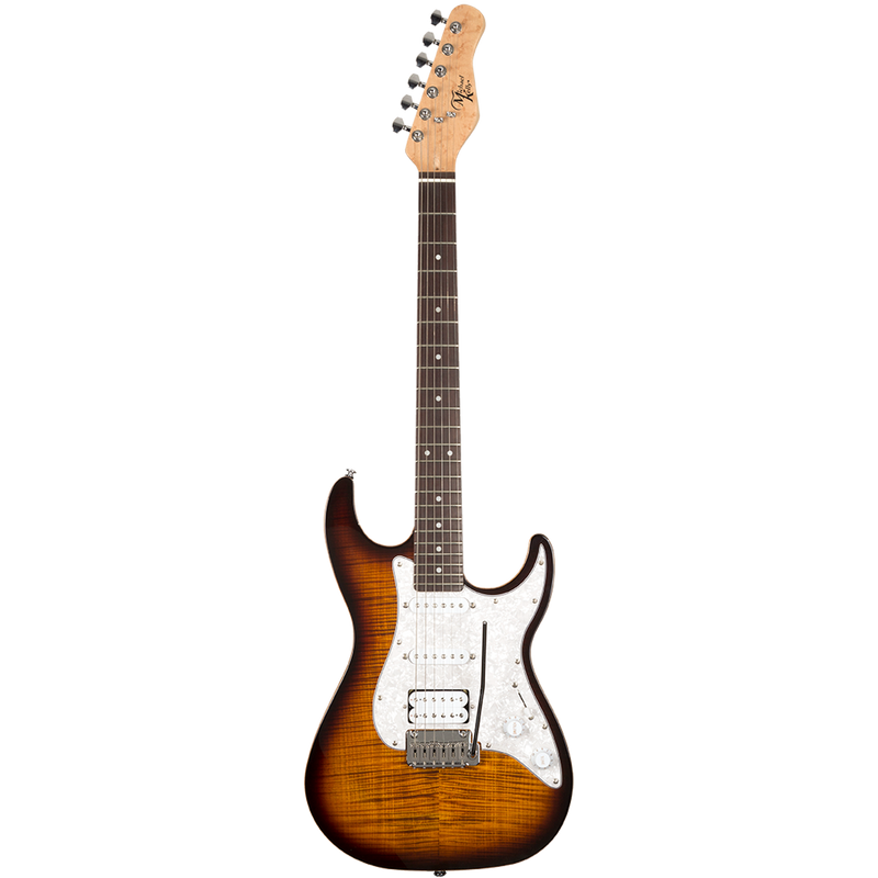 Michael Kelly MK63STSERB 1963 H/S/S Guitare électrique avec touche en ébène – Tobacco Burst