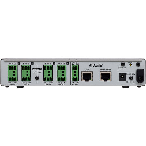 Tascam MM-2D-E 2-Channel Mic/Line Input/Output Dante Converter with Built-In DSP Mixer - Red One Music