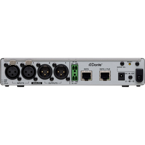 Tascam MM-2D-X 2-Channel Mic/Line Input/Output Dante Converter with Built-In DSP Mixer - Red One Music