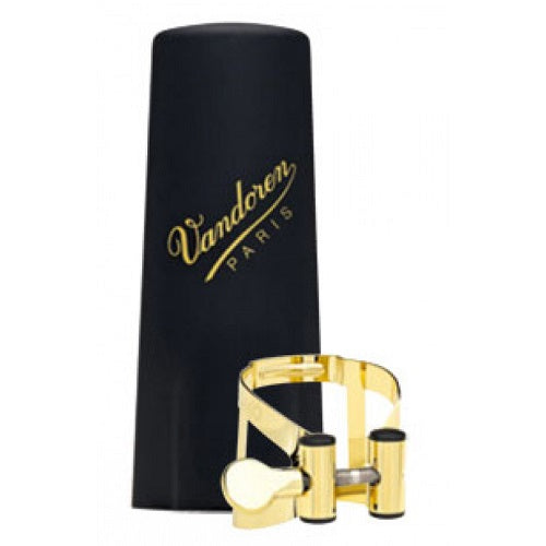Vandoren LC59DP Masters/Optimum Baritone Saxophone Ligature - Gold Plated - Red One Music