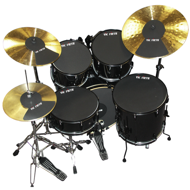 Vic Firth MUTEPP6 Drum Mute Pack avec 10", 12", 14", 16", 22", charleston et cymbale (2)
