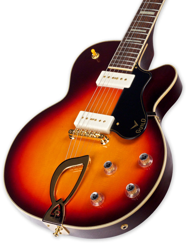 Guild M-75 ARISTOCRAT Hollow Body Electric Guitar (Antique Burst)