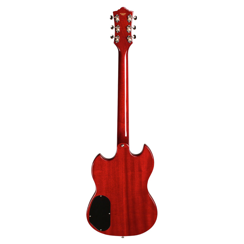 Guild NEWARK S-100 Polara Guitare électrique double pan coupé avec humbuckers Guild - Rouge cerise
