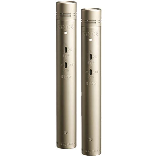 Rode Nt55 Pair Compact Condenser Microphone Matched Pair - Red One Music