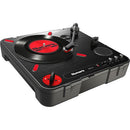 Numark Pt01Scratch Portable Turntable Amp Dj Scratch Switch - Red One Music