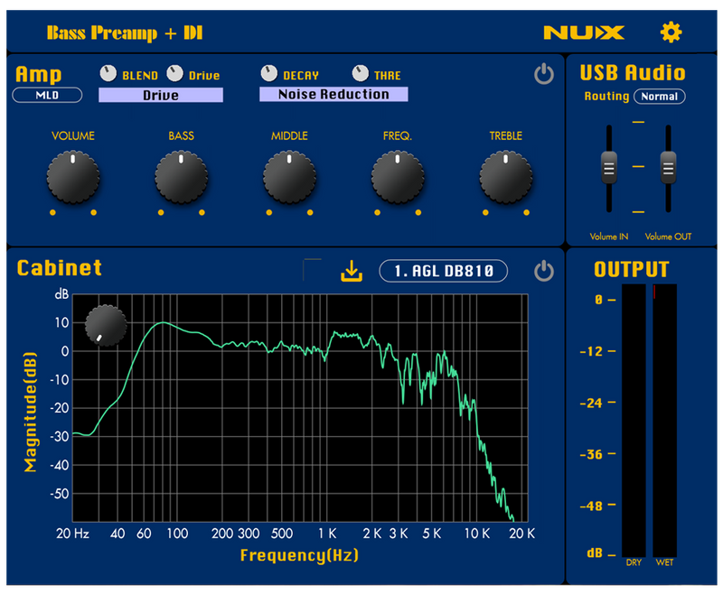 NuX NBP-5 Melvin Lee Davis Préampli basse et pédale DI